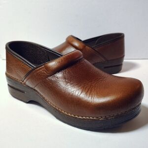 Dansko Brown Leather Clogs